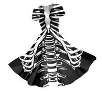 Vestito da Donna Gotico,Vestito Rinascimentale per Halloween Costume Medievale Vittoriano Vestiti Gotico Stile Rinascimento Celtico Cosplay Carnevale Feste