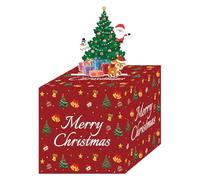 Vestito da evento per ragazze Merry Christmas Box per pull box rosso con biglietto estraibile, set fai da te Event Horizon (P, taglia unica)