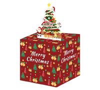 Vestito da evento per ragazze Merry Christmas Box per pull box rosso con biglietto estraibile, set fai da te Event Horizon (B, taglia unica)