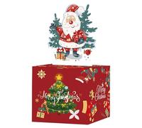 Vestito da evento per ragazze Merry Christmas Box per pull box rosso con biglietto estraibile, set fai da te Event Horizon (A, taglia unica)