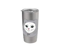 Vestito Da Gatto Bianco Main Coon Per Gli Amanti Dei Gatti Bicchiere termico in acciaio inox doppia parete