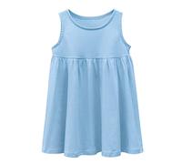 Vestito da pattinatore senza maniche per la festa della scuola, senza maniche, per ragazze, Azzurro, 12-18 Monate