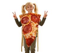 Vestito da pizza al formaggio, divertente costume da cibo per coppie e bambini, in peluche leggero con cinghie regolabili, comodo da indossare, per feste, festival, feste, feste, feste, Halloween