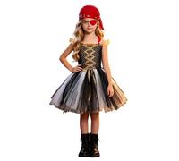 Vestito da principessa per ragazze, gonna gonfia in tulle rosa, abito da elfo verde, abito da fata con farfalle colorate in rete con paillettes, con cerchio, bacchetta, ali, set costume da e717