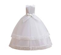 Vestito da Principessa Ragazza Abiti Bambino Ragazza Festa Chic Ed Elegante Abito Comunionrobe Balls Pizzo Pieghettato Abito Da Sera in Tulle Casual Abbigliamento per Vestire Principesse