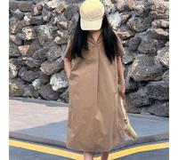 Vestito da ragazza tween con colletto alla Peter Pan e maniche corte, adatto per l'estate e il ritorno a scuola 8Y,9Y,10Y,11Y,12YColore unicoMiscele di cotone