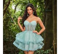 Vestito da sera lungo con arricciatura in vita, elegante e romantico, di lusso, con ricamo di perline verdi, patch in rete, adatto per compleanni, appuntamenti, matrimoni, eventi di gala L,M,S,XL,XS,X