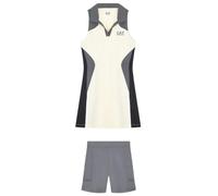 Vestito da tennis da donna EA7 Woman Jersey - black/butter/asphalt - Beige (S)