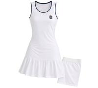 Vestito da tennis da donna Monte-Carlo Country Club MCCC Patch - white - Bianco (S)