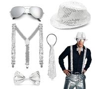 Vestito da uomo con glitter 70s