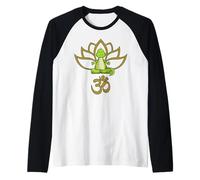 Vestito da Yoga con Fiore di Loto Om Dino Maglia con Maniche Raglan
