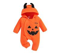 Vestito Da Zucca Neonato Pagliaccetto Da Zucca Cosplay Neonati Tutine Di Halloween Bimbo Bimba Completini Da Carnevale Body Per Bambini Set Da Pumpkin Baby Per Halloween, Cosplay, Feste
