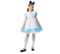 Vestito Dirndl per bambini e bambine, abito da Oktoberfest, abito tradizionale Dirndl, stile retrò, taglie grandi, per Oktoberfest, occasioni speciali, Dirndl, feste bavaresi, Nero-5., 120