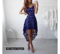 Vestito Donna Asimmetrico Pizzo Floreale Woman Asymmetric Flower Dress 110273 P