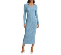 Vestito Donna Elegante Abiti da Cerimonia Curvy Eleganti Abito Feste Cocktail Casual Dress Elastico Autunno Primaverile Abbigliamento