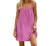 Vestito Donna Elegante,Abiti da Cerimonia,Vestito Donna Elegante,Cerimonia Estivi Abiti da Cerimonia Boho Chic Dresses Casual Plus Size Abbigliamenti alla Moda 2026(01 Hot Pink,S)