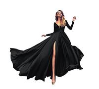 Vestito Donna Elegante Cerimonia Abito da Donna Classico Spalline Banchetto Spaghetti Vintage Eleganti alla Moda Lunghi Vestito da Sera Cocktail Party Abiti Donna Slim Fit