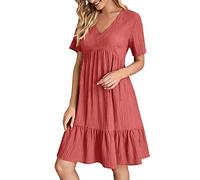 Vestito Donna Estivo Corto Vestito Tennis Donna Vestito in Pizzo Bianco Sportivo Bordeaux Tubino Rosa con Spacco Yoga Tubino Blu