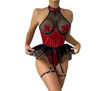 Vestito Donna Pelle Sexy Bodycon Dress in Pelle, Wetlook Elasticità con V Profondo Clubwear, Metallizzato Lucido Mini Vestito, Festa Aderente Mini Abito, Ecopelle Senza Schienale