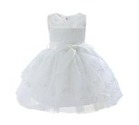Vestito Elegante bambinaelegante Tinta Unita Senza Maniche con Cute Stampa Scollo Rotondo Vestiti Vacanza Abito Estivo Bambina Bambini Abbigliamento Set per Bambine dai Anni