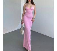 Vestito elegante sexy e romantico da donna per appuntamento al tramonto, per San Valentino, attillato con pizzo L,M,S,XSTessuto in maglia