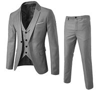 Vestito Elegante Uomo 4XL Cotone Comode Abito da Sposo Abito Cerimonia Taglie Forti Moderni Curvy Completo Elegante Slim Fit Smoking Vestito Business Matrimonio 3 Pezzi Abiti da Cerimonia