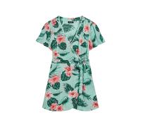 Vestito estivo a portafoglio in fantasia da donna Superdry Vert L