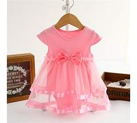 Vestito estivo da ragazza, tutù per l'arco, per feste, da principessa, per neonati, per bambini, per feste, per la strada, per il compleanno, Colore: rosa., 18