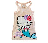 Vestito Estivo per Bambina Adatto Hello Kitty Sirena, 100% Cotone (IT, età, 6 Anni, Regular, Rosa)