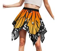 Vestito Farfalla Donna Costume Carnevale Donna Antenne Coppia Sirena Trilly Ali Fata Cerchio Per Costumi Da Adulto Kimono Farfalle Decorative Corta Principessa Strega 3Xl Leopardo Di Maschere Adulti