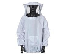 Vestito for coltura siamese Vestiti for Una varietà di colori con cappello Vestito anti-ape Attrezzatura anti-morso di Abbigliamento agricolo Tuta(White)