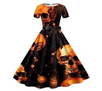 Vestito Gotico Donna Corsetto Swing Cosplay Costumi Medioevo Vestiti Con Orlo Irregolare Halloween Adulti Abito Maniche Svasate Rinascimento Rinascimentale Carnevale