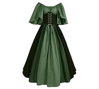 Vestito Gotico Donna Elegante Vestito Medievale Donna Con Maniche Lunghe Abito Rinascimentale Vittoriano Vestiti Donna Costume Costumi Da Strega Da Cocktail, Stile Medievale E Punk, Costume Da Vampiro