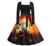 Vestito Gotico Donna Vestiti da Halloween Donna Halloween Donna Costume Vestito Halloween Cheerleader Vestiti per Halloween per Ragazze Costume Halloween Abito Gotico Donna