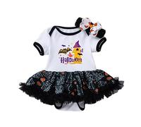 Vestito Halloween Bambina Cosplay Party Cavernicolo Flinstones Costume Caveman Abito Strega per Feste da Zucca di Tutu Ragazze Carnevale