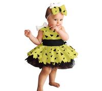 Vestito Halloween Bambina Vampira - Costume da cavernicolo per Bambini per Bambini, per Ragazze, per Halloween, con Ossa di Cane, Storico Abito in a Rete, da Principessa, Abiti Cosplay