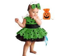 Vestito Halloween Bambina Vestiti per Carnevale Party Cosplay Tutu Abito Strega Feste Costume Zucca Neonato da Vampiro la Festa di e