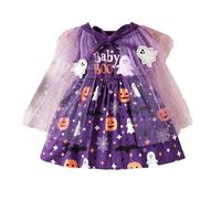 Vestito Halloween Bambino Vestiti Streghetta Halloween Costume Travestimento Zucca Costumi Halloween Neonata Pipistrello Vestito Scheletro Vampiro Cosplay Zombie Abbigliamento Neonata Halloween