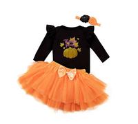 Vestito Halloween Bimba 2 Anni Vestiti Zucca Bimba Pagliacetto Con Fascia E Fiocco Tutu Gonna Tuta Abito Carnevale Baby Girl Costume Vampiro Body Vestito Principessa Costumi Tutina Feste Compleanno