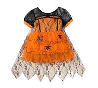 Vestito Halloween Costume Carnevale Carino Costumi Di Halloween Arancione Cosplay Feste Party Vestito Da Zucca Principessa Travestimento Costume Di Neonato Divertente Bambini Neonati Abiti In Tulle