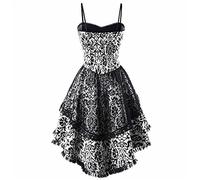 Vestito Halloween Donna Costume Da Regina Medievale Vittoriano Abito Da Sera Gotico Abito Da Donna Halloween Rinascimentale Medievale Vestito Vintage Maniche Lunghe Gotico Pirata Costumi Feste Cosplay