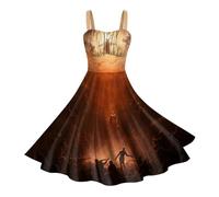 Vestito Halloween donna, costume Halloween donna adulta senza maniche sexy corset murcielago ragnatela insanguinato stampa gonna moda festa festival tema cosplay carnevale splicing abiti