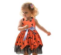 Vestito Halloween per Bambina Bambino Tullevestito Vestiti Costume da Strega Costumi Mantello di Zucca con Cappello Vampiro la Festa Cosplay e Carnevale