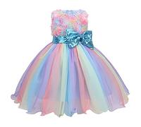 Vestito Halloween per Bambina Costume da Ragazza Gonna Tulle Abito Strega Feste Zucca di Vampiro e Cosplay