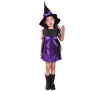 Vestito Halloween per Bambina Ragazza Cavernicolo Flinstones Costume Caveman da Strega Stampa a Zucca Vampiro Abito Spaventoso Feste e Compleanni