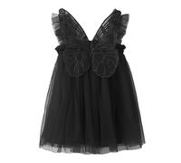 Vestito Halloween per Bambina Ragazza Tullevestito Vestiti Abito Strega Feste Costumi da Mantello di Zucca con Cappello Vampiro la Festa Cosplay e Carnevale