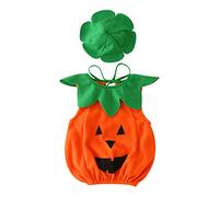 Vestito Halloween Zucca Neonato Costume Da Zucca Cosplay Bambino Bambina Set Da Carnevale Neonati Jumpsuit Da Pumpkin Body Baby Pagliaccetto Di Halloween Per Bambini per Carnevale, Feste e Cosplay