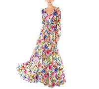 Vestito Lungo Donna Casual Multicolor - Woman Maxi Dress 110180 P