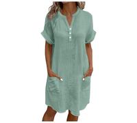 Vestito Lungo Donna Elegante Abito da Sposa Tubino Completo Cerimonia Abbottonato Davanti Fiori Primavera 2025 Aderente Nero Fucsia Abitino Cotone