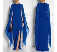 Vestito Lungo Donna - Maxi Dress Woman - Maniche a Scialle Lunghe 110375